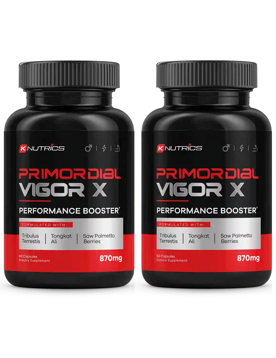 Primordial VigorX Natural Male Vitality Supplement Bottle